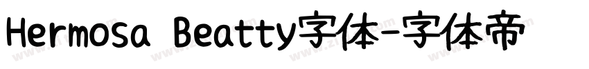 Hermosa Beatty字体字体转换
